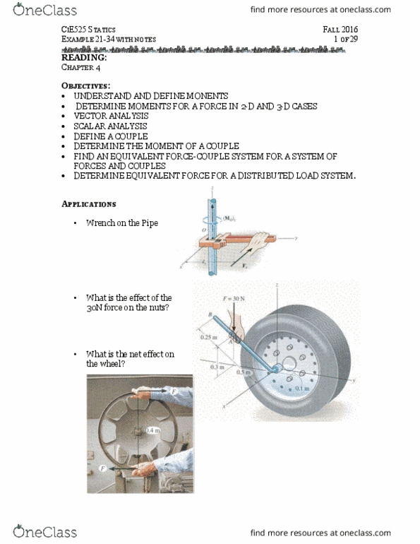 CIE 525 Lecture Notes - Lecture 10: Cross Product, Vector Analysis, Net Force thumbnail