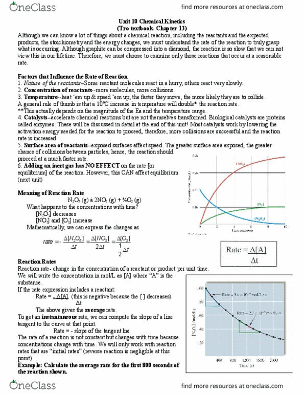 CHEM 103 Lecture Notes - Lecture 10: Rate Equation, Cyclopropane, Reaction Rate thumbnail