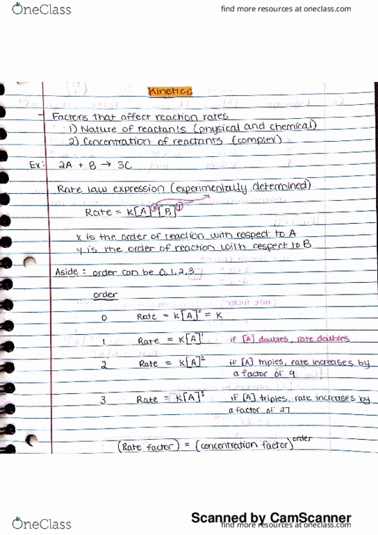 CHEM 1102 Lecture 9: Chemical Kinetics and Rate Laws thumbnail