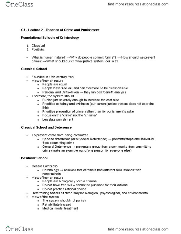 CRM/LAW C7 Lecture Notes - Lecture 2: Medical Model, Individual Psychological Assessment thumbnail