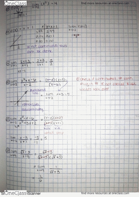 MAC 2233 Lecture 2: limits and continuities thumbnail