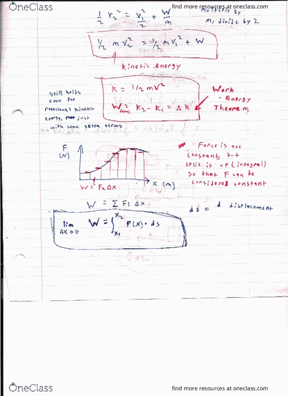 PHYS 220A Lecture 10: 010 Work Energy Theorem and Kinetic Energy thumbnail