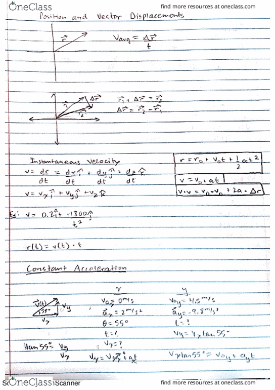 PHY 11 Lecture 4: Vectors, Projectile Motion thumbnail