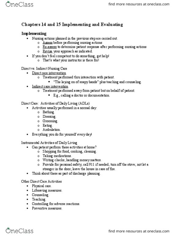 NURSE-3101 Lecture Notes - Lecture 8: Crash Cart, Physical Therapy, Medical Record thumbnail