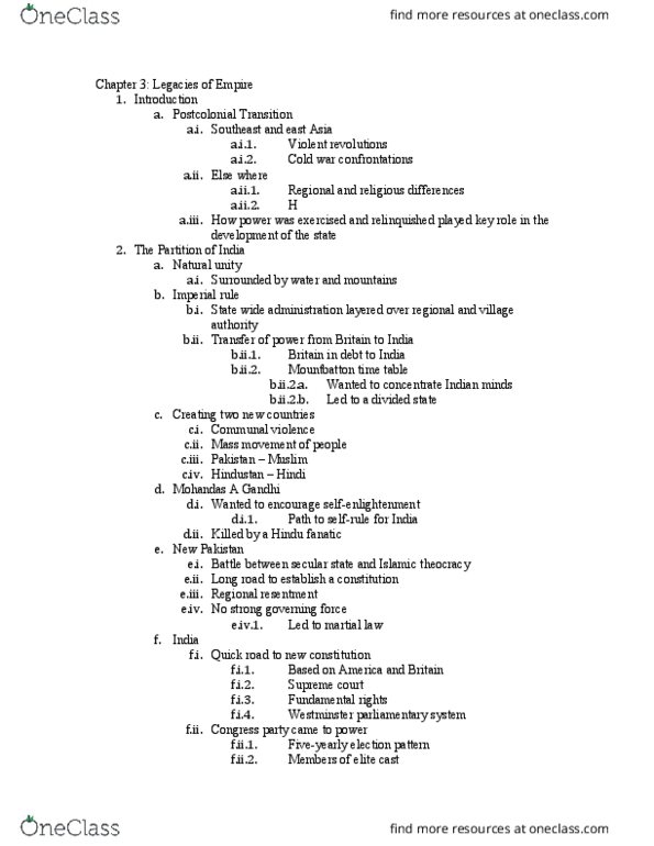 HST 296 Chapter Notes - Chapter 3: Theocracy, Fokker E.Ii, Westminster System thumbnail