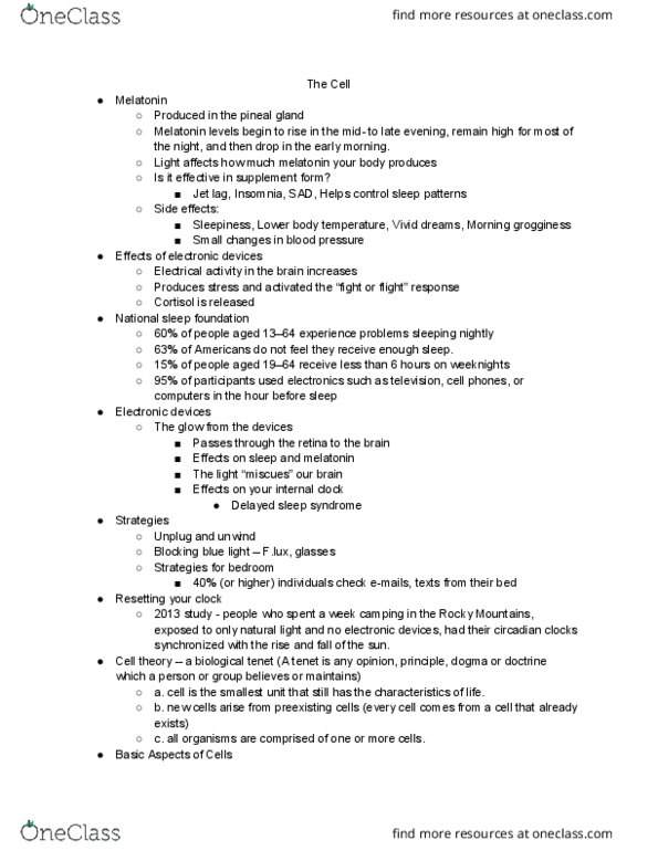 BIO-1201 Lecture Notes - Lecture 5: Nuclear Membrane, Retina, Mitochondrion thumbnail