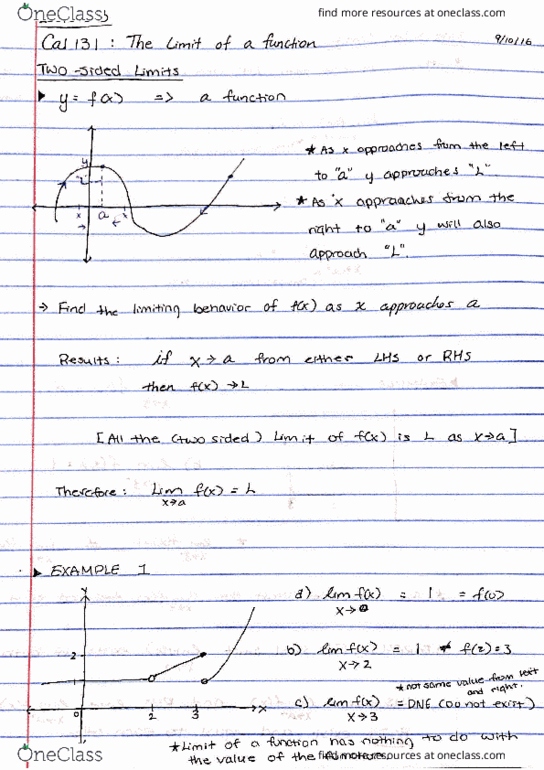 MATH 131 Lecture Notes - Lecture 3: Hyperbola, Fax, Glossary Of Ancient Roman Religion thumbnail