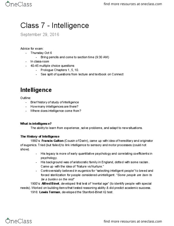 PSYC 102 Lecture Notes - Lecture 6: Quantitative Psychology, Robert Sternberg, Peter Salovey thumbnail