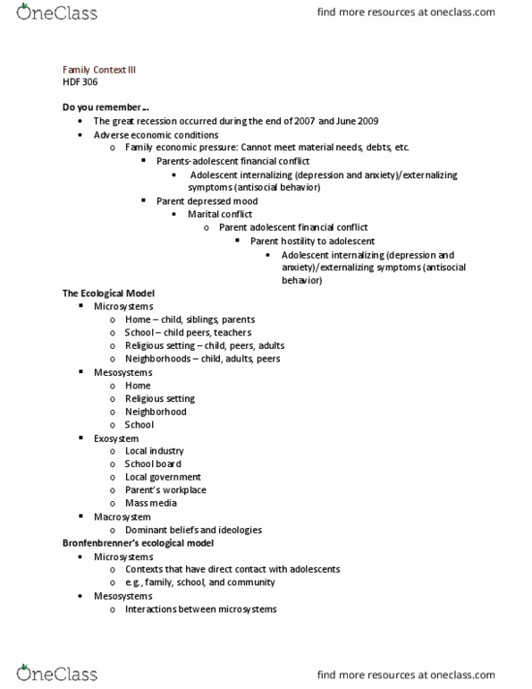 HDF 306 Lecture Notes - Lecture 5: Mass Media thumbnail