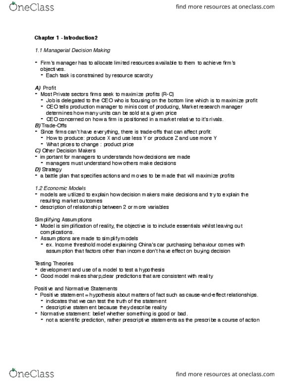 COMM 295 Chapter Notes - Chapter 1: Threshold Model, Root Mean Square, Positive Statement thumbnail