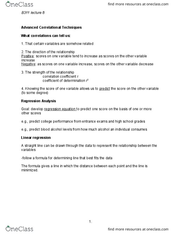 PSY-B - Psychology PSY-B 311 Lecture Notes - Lecture 8: Dependent And Independent Variables, Factor Analysis, Extraversion And Introversion thumbnail