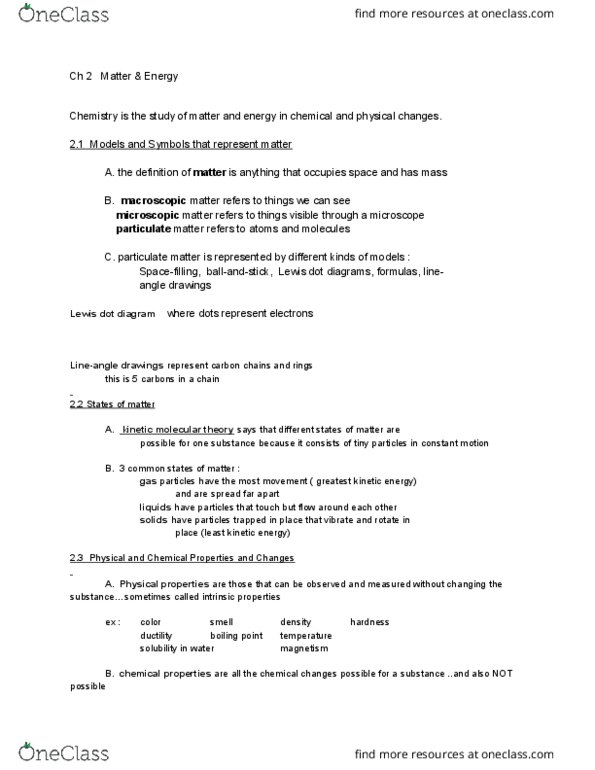 CHM 109 Lecture Notes - Lecture 1: Ductility, Boiling Point, Lewis Structure thumbnail