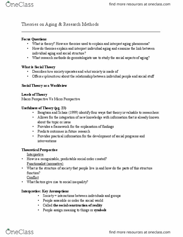 HLTHAGE 1BB3 Lecture Notes - Lecture 1: Disengagement Theory, Activity Theory, Shared Experience thumbnail
