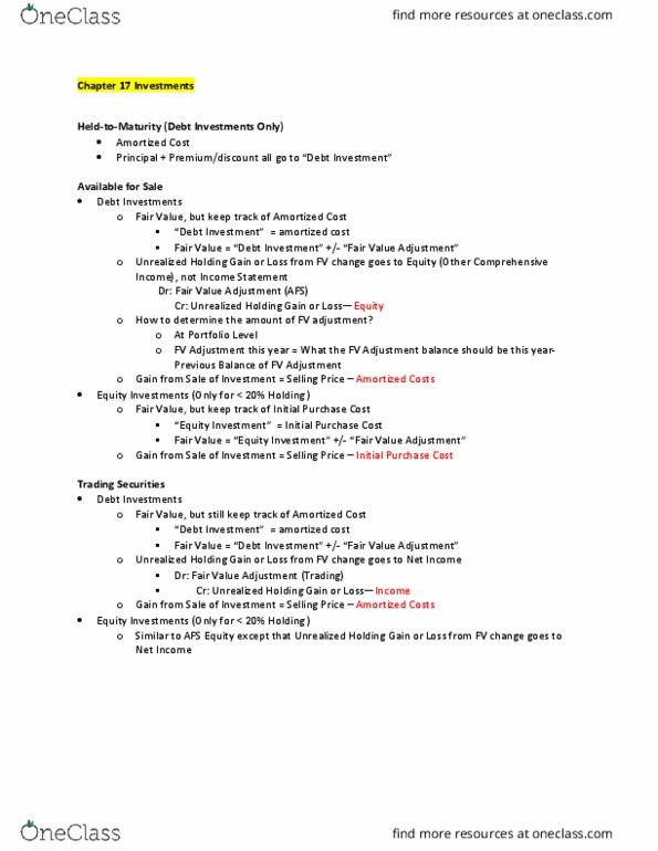 MGMT 131B Chapter Notes - Chapter 17: Retained Earnings, Income Statement thumbnail