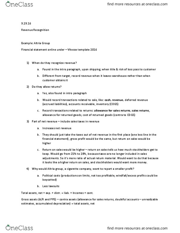 SMG AC 221 Lecture Notes - Lecture 7: Deferred Income, Financial Statement, Realizability thumbnail