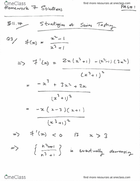 MATH 1B Chapter Notes - Chapter 7: Hemu, Inverse Trigonometric Functions, Xul thumbnail