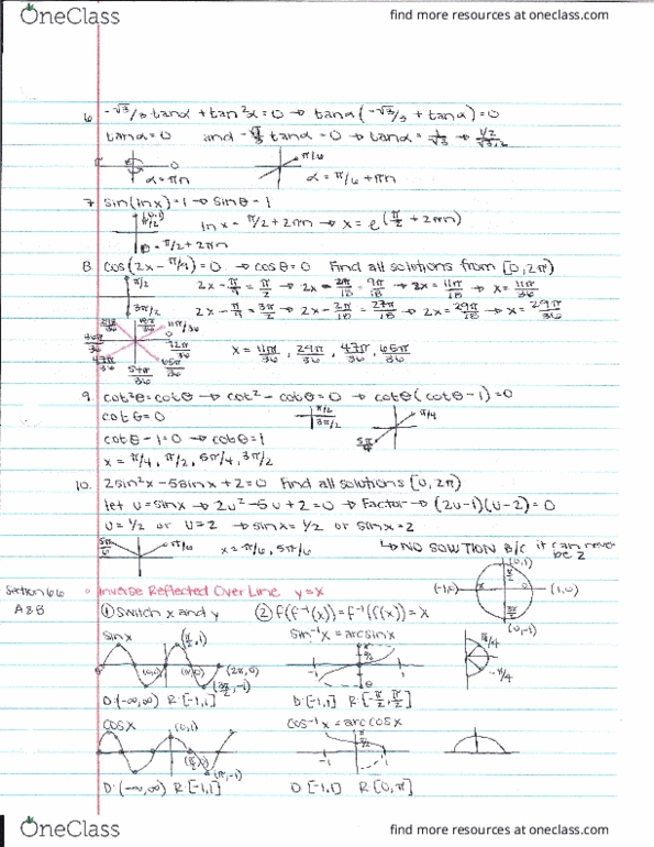 MATH 1113 Lecture 20: Section 6.2-6.6 Notes thumbnail