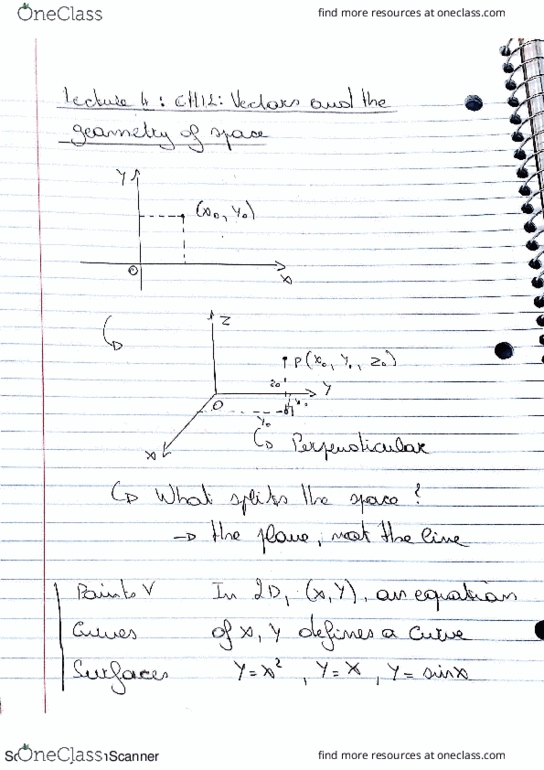 MATH 2D Lecture 4: Math 2D: Multivariable Calculus, Lecture 4 (Vectors and The Geometry of Space) thumbnail