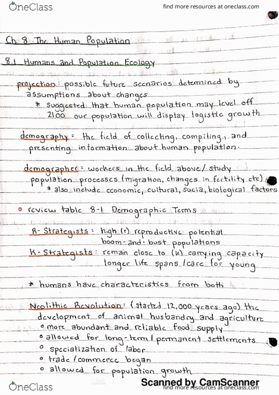 ENV - Environmental Science ENV 101 Chapter 8: GC 101 Chapter Eight Notes thumbnail