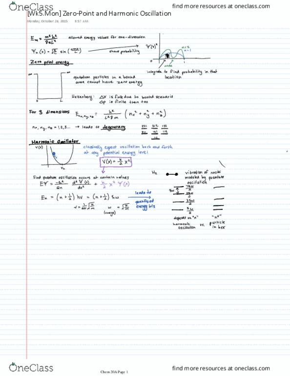 CHEM 20A Lecture 14: [Wk5.Mon] Zero-Point and Harmonic Oscillation thumbnail