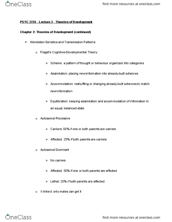 PSYC 2235 Lecture Notes - Lecture 3: Psychoanalysis, Ethology, Operant Conditioning thumbnail