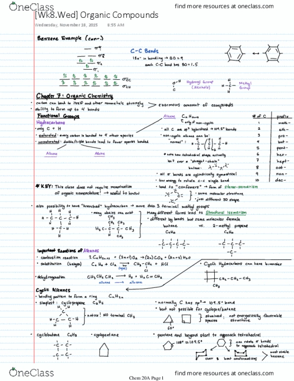 CHEM 20A Lecture 23: [Wk8.Wed] Organic Compounds thumbnail