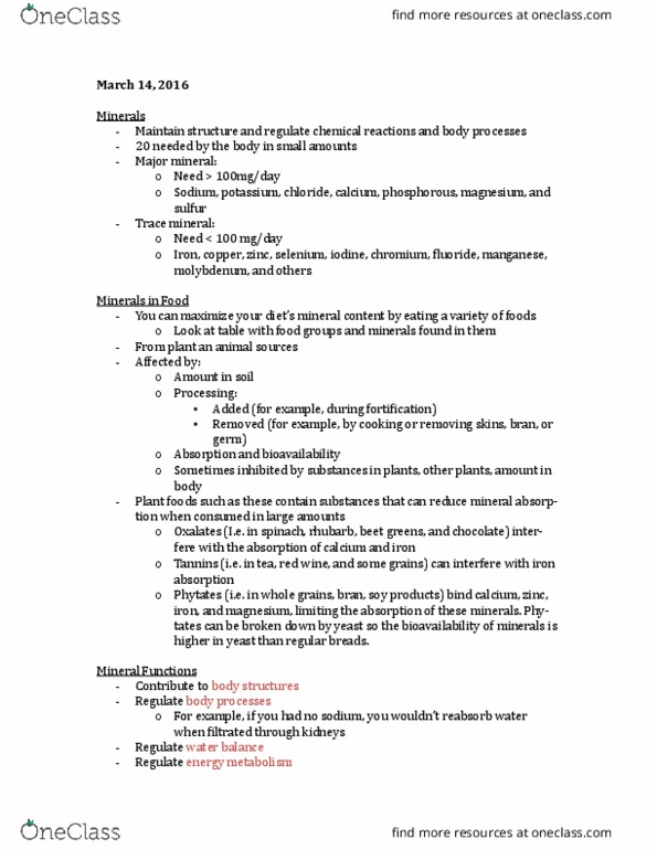 HNU 215 Lecture Notes - Lecture 10: Osteoclast, Failure To Thrive, Enzyme Inhibitor thumbnail