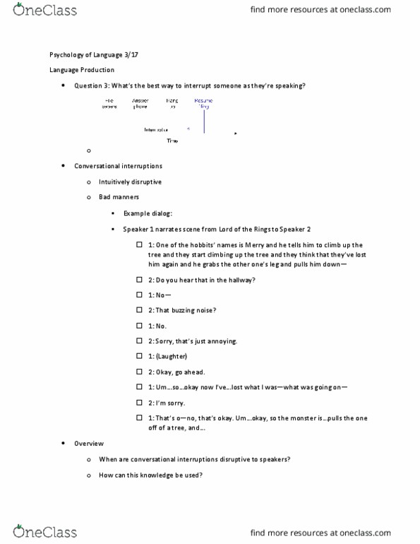 PSY 357 Lecture Notes - Lecture 10: South Texas High School For Health Professions, Dependent And Independent Variables, Interrupt thumbnail