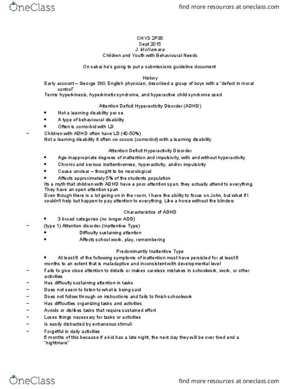 CHYS 2P35 Lecture Notes - Lecture 6: Mental Disorder, Biology Of Depression, Dopamine Receptor D4 thumbnail