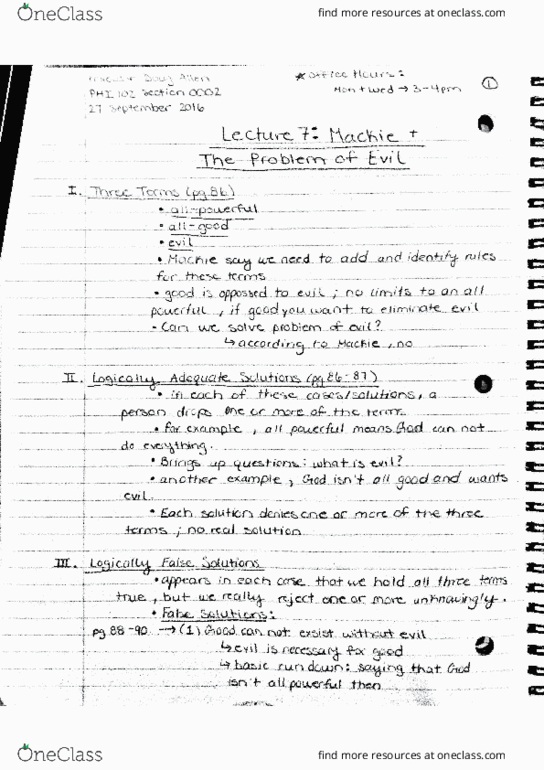 PHI 102 Lecture Notes - Lecture 7: God L, Icos, Logica thumbnail