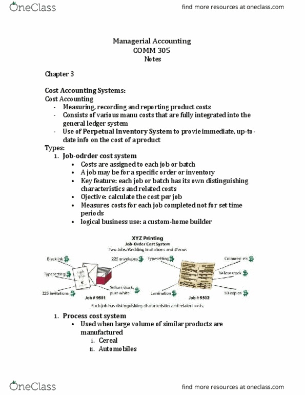COMM 305 Lecture Notes - Lecture 3: General Ledger, Finished Good, Pro Rata thumbnail