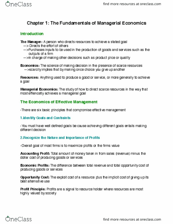 GMS 402 Chapter Notes - Chapter 1: Root Mean Square, Opportunity Cost, Net Present Value thumbnail