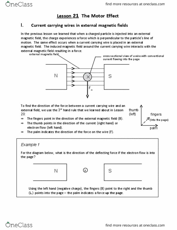 Political Science 1020E Lecture Notes - Lecture 21: The Motor, Kilogram, Michael Faraday thumbnail