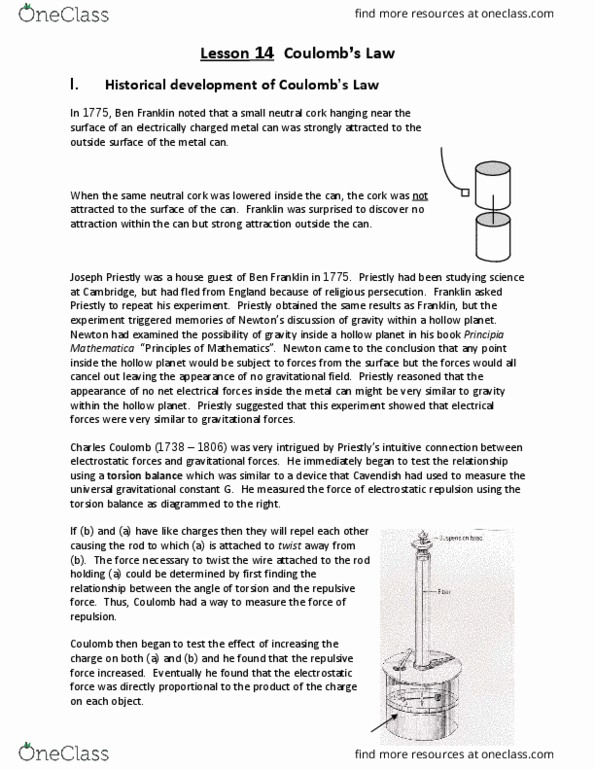 Political Science 1020E Lecture Notes - Lecture 14: Hollow Earth, Torsion Spring, Joseph Priestley thumbnail