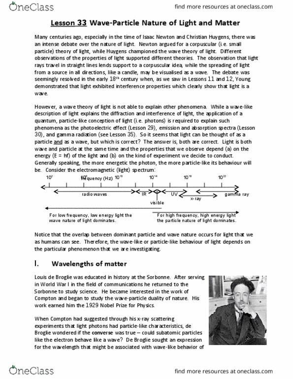 Political Science 1020E Lecture Notes - Lecture 33: Billiard Ball, Werner Heisenberg, Matter Wave thumbnail