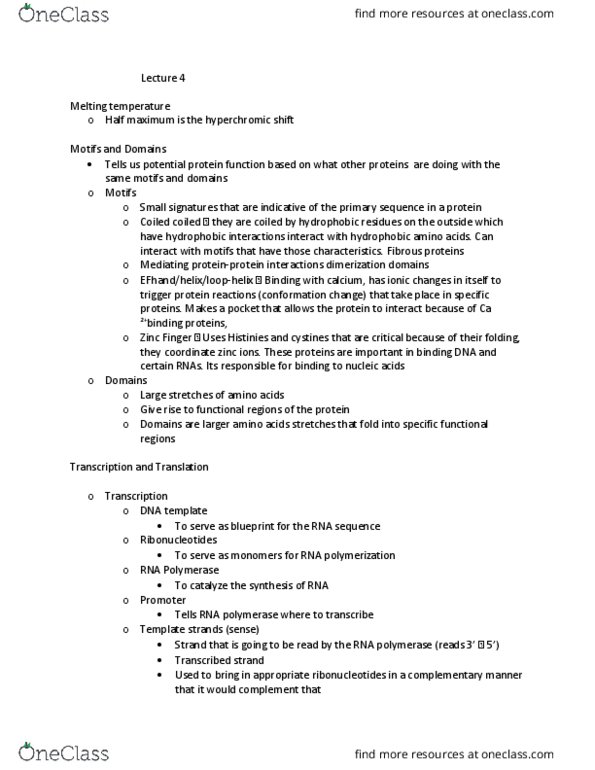 BIOL 200 Lecture Notes - Lecture 4: Adenosine, Ribonucleoside, Phosphodiester Bond thumbnail