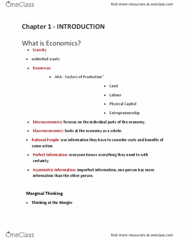 ECON 1B03 Lecture Notes - Lecture 1: Scientific Method, Perfect Information, Planned Economy thumbnail