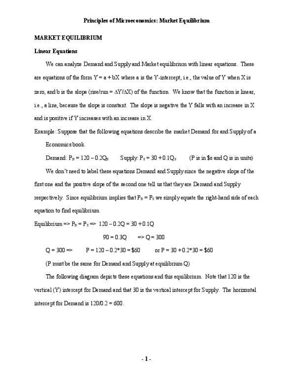 MGMT 4P90 Lecture Notes - Ceteris Paribus, Price Ceiling, Economic Equilibrium thumbnail