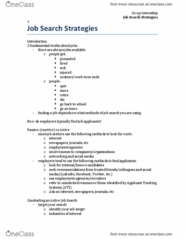 FPN 547 Lecture Notes - Lecture 2: Applicant Tracking System, Linkedin, Ibm Officevision thumbnail