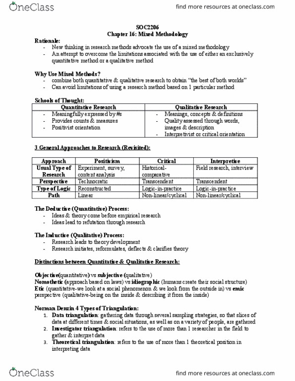 Sociology 2206A/B Lecture Notes - Lecture 12: Multiple Dispatch, Nomothetic, Grounded Theory thumbnail