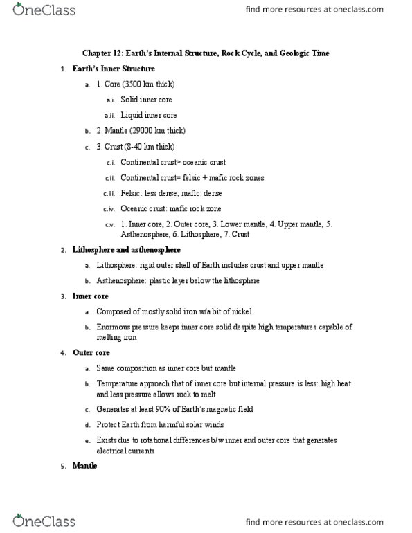 GEO 305 Lecture Notes - Lecture 1: Extrusive Rock, Solution, Lithification thumbnail