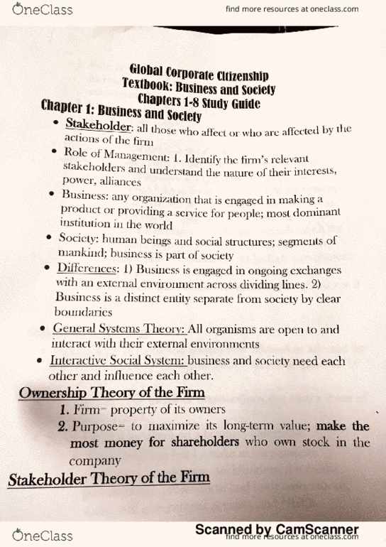 MGMT-201 Midterm: Midterm Study Guide Chapter 1 - OneClass