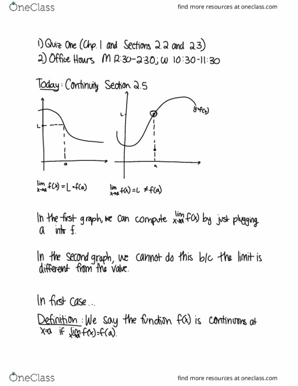 MAT135H1 Lecture 3: Week 3, Day 1 Section 2.5-Continuity thumbnail