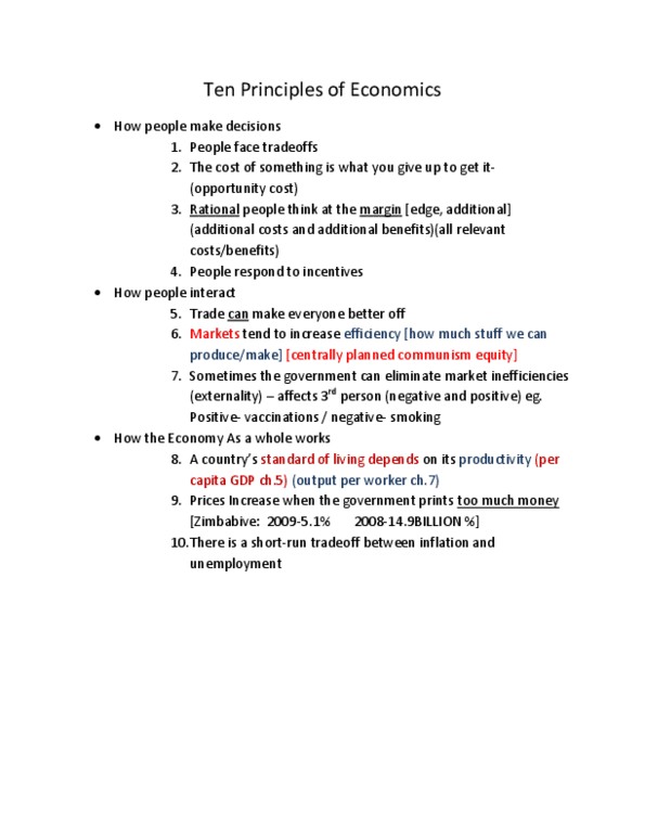 ECON 1BB3 Lecture Notes - Opportunity Cost, Externality thumbnail