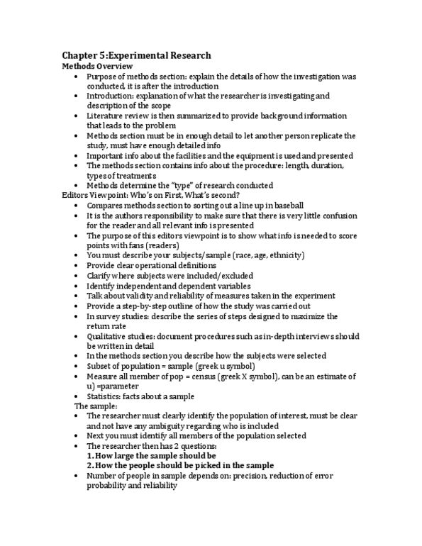 KINE 2049 Chapter Notes - Chapter 5: Literature Review, Hawthorne Effect, Skeletal Muscle thumbnail