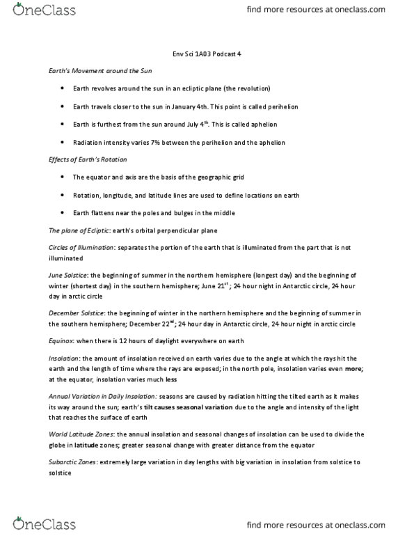 ENVIRSC 1A03 Lecture Notes - Lecture 4: Humid Continental Climate, Arctic Air, Heating Degree Day thumbnail