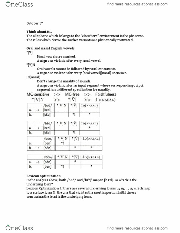 LING 331 Lecture Notes - Lecture 13: Secondary Source, Consonant Cluster, Word Formation thumbnail