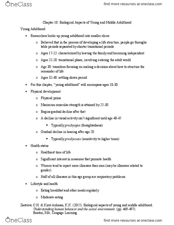 SW 310 Chapter Notes - Chapter 10: Oral Candidiasis, Safe Sex, Osteoporosis thumbnail