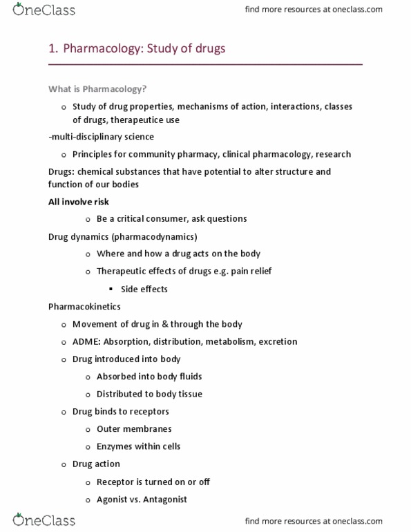 HE101 Lecture Notes - Lecture 4: Caffeine, Erythromycin, Methylphenidate thumbnail