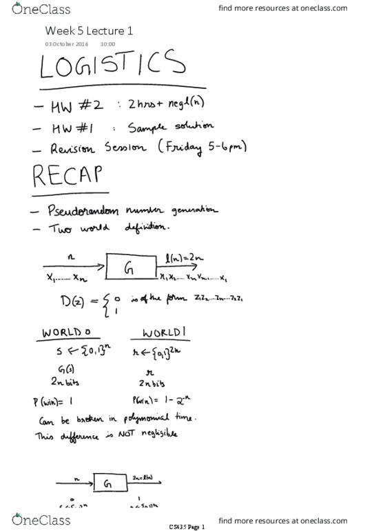 COMP SCI 435 Lecture 16: CS 435 Week 5 Lecture 1 thumbnail